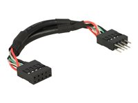 DeLOCK USB 2.0 USB internt kabel 10cm Sort
