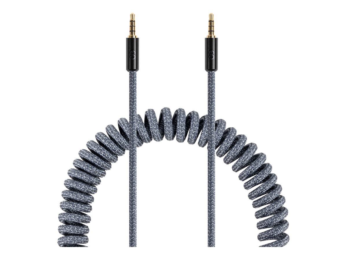 LOGiiX Piston Connect Coil Audio Cable - Grey - 1.8m