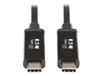 Eaton Tripp Lite Series Thunderbolt 3 Cable 40 Gbps Active 5A 100W PD 4K USB C M/M 2M Black