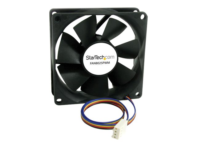 Image of StarTech.com 80x25mm Computer Case Fan with PWM - Pulse Width Modulation Connector - computer cooling Fan - 80mm Fan - pwm Fan (FAN8025PWM) - case fan