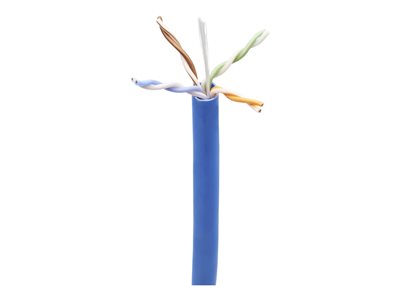 Tripp Lite Cat6 Ethernet Cable, CMP-LP 0.5A Plenum, 100W High-Power PoE & PoE++, Solid 23 AWG, Blue, 305 m