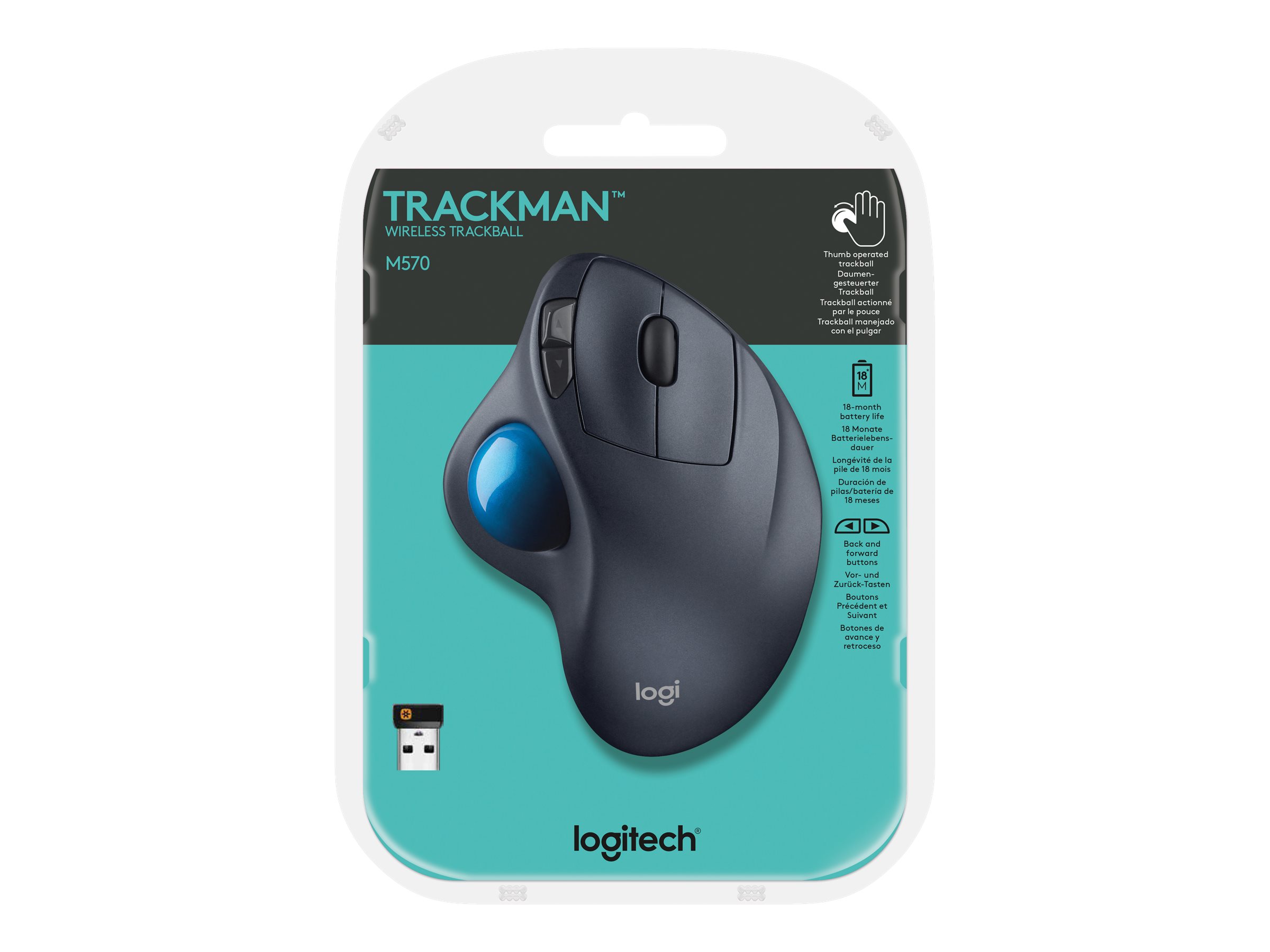 Logitech® Wireless Trackball M570 910-001799