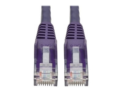 Tripp Lite 6ft Cat6 Snagless Molded Patch Cable UTP Purple RJ45 M/M 6'