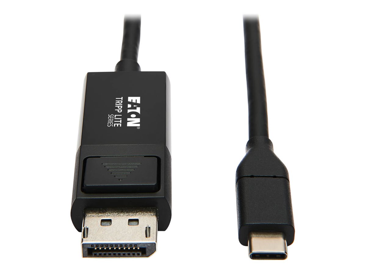 Tripp Lite USB C to DisplayPort Adapter Cable USB 3.1 Gen 1 Locking 4K USB Type-C to DP, USB C to DP, 3ft