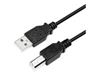 LogiLink USB 2.0 USB-kabel 5m Sort
