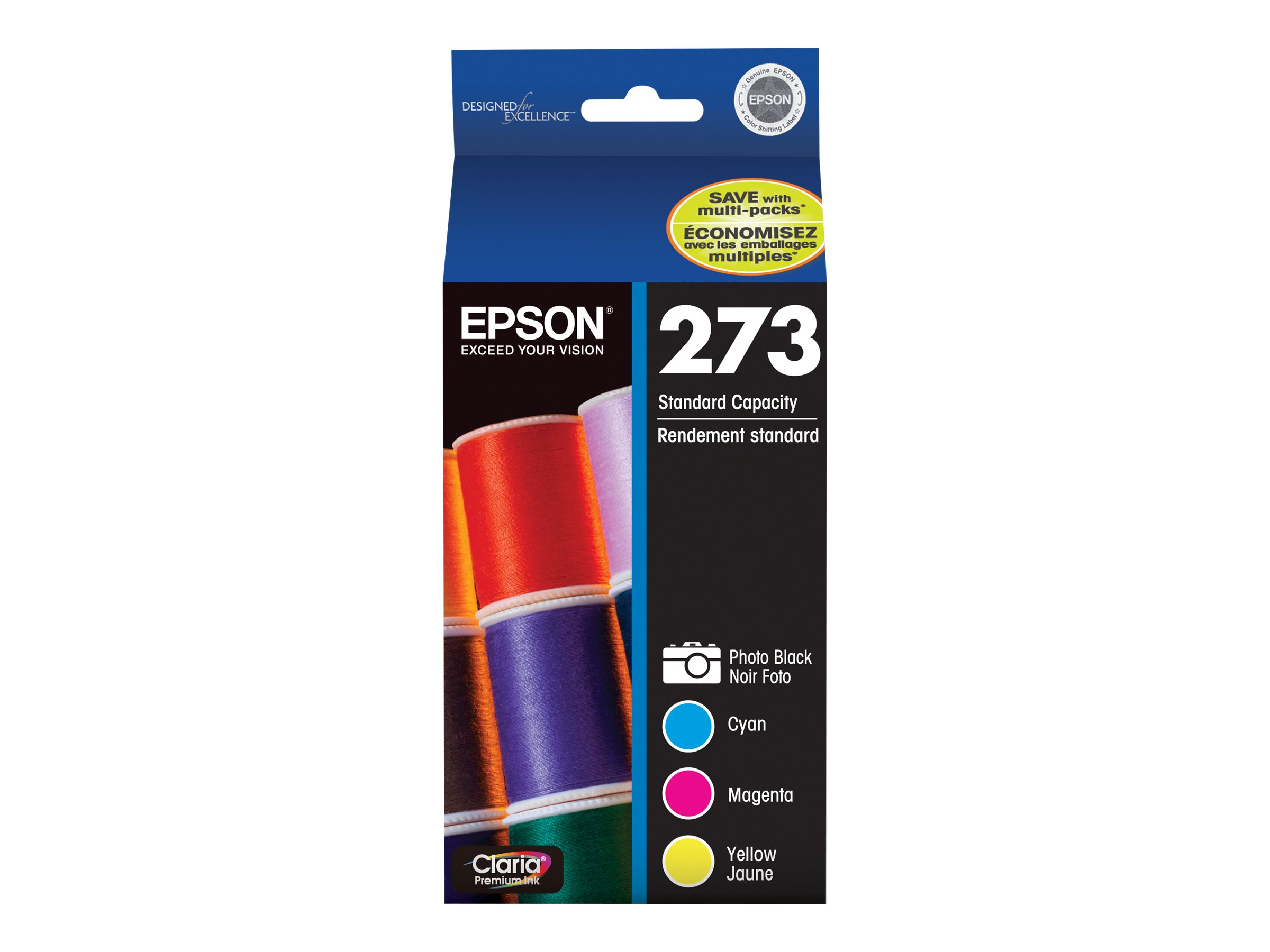 Epson 273 Claria Premium Ink T273 Standard-Capacity Ink Cartridge - Colour Multi-pack - T273520-S