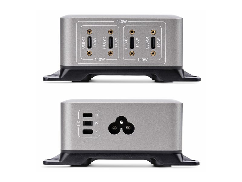 StarTech.com Chargeur USB-C  4 Ports, 240W au Total