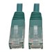 Tripp Lite 3ft Cat6 Gigabit Molded Patch Cable RJ45 M/M 550MHz 24 AWG Green 3