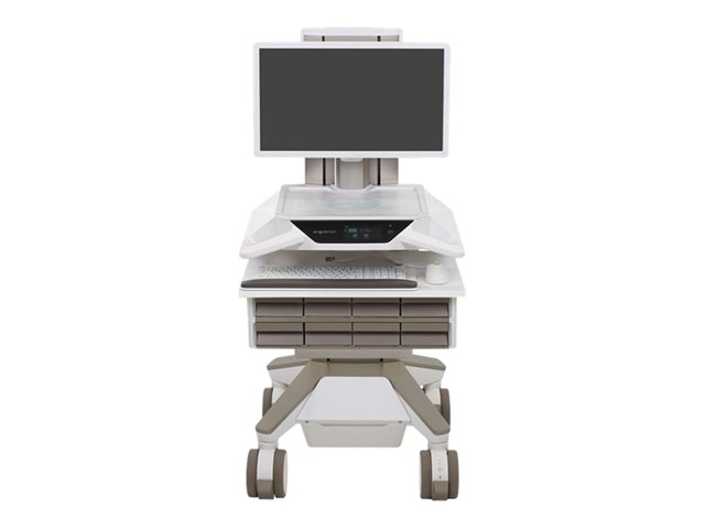 Ergotron CareFit Pro vozík - Electric Lift - pro LCD displej / klávesnice / myš / CPU - bílá, teplá šedá - kompatibilní s TAA – foto 8