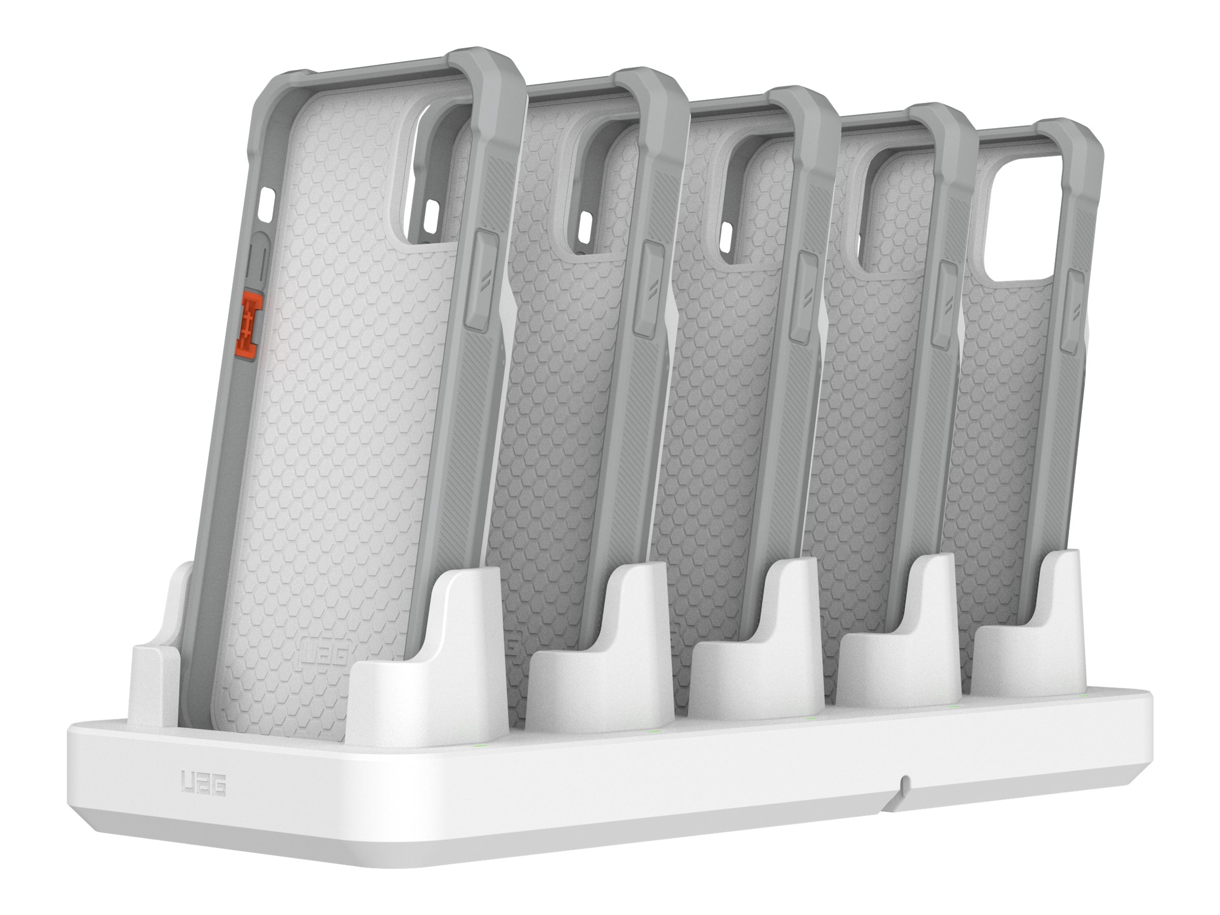 UAG Workflow Healthcare 5-Slot Battery Case Charger in White