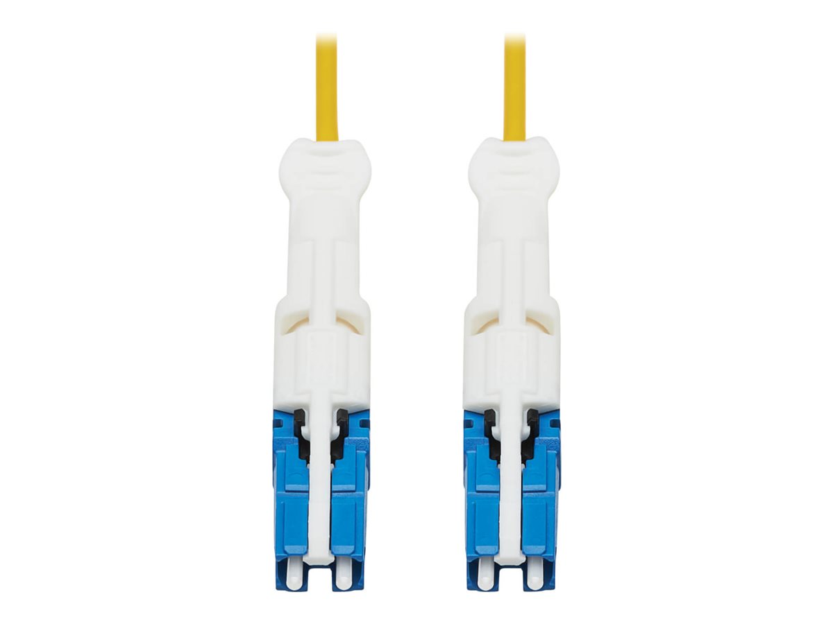 Tripp Lite 400G Duplex Singlemode 9/125 OS2 Fiber Optic Cable (CS-UPC/CS-UPC), Round LSZH Jacket, Yellow, 10 m