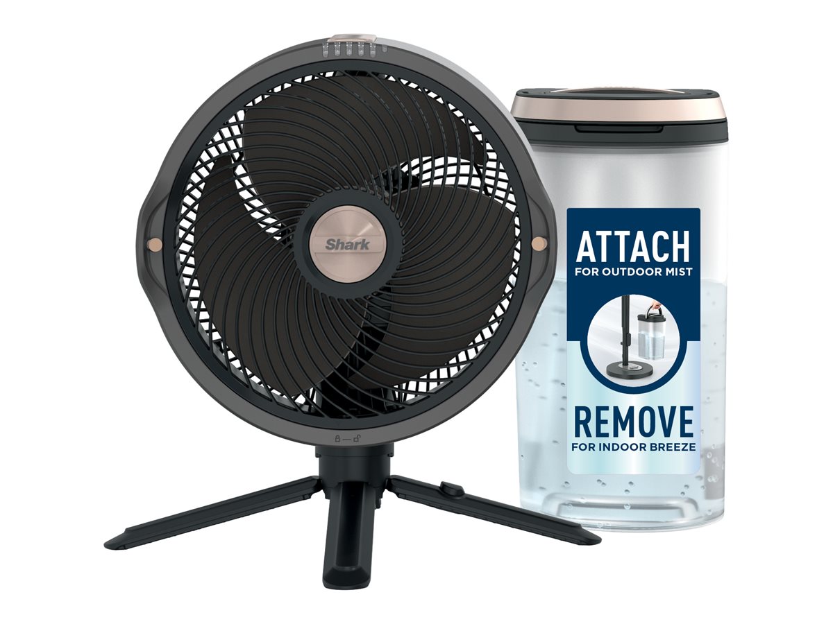 Shark FlexBreeze Pro Mist Cooling Fan - Charcoal Grey - FA302C