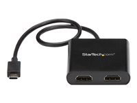 StarTech.com 2-Port Multi Monitor Adapter, USB-C to 2x HDMI Video Splitter, USB Type-C DP Alt Mode to HDMI MST Hub, Dual 4K 3