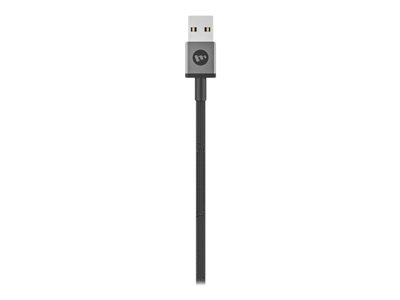 1M  USB-A TO LIGHTNING BLACKCABLE