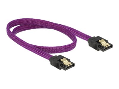 DELOCK SATA-Kabel SATA III -> SATA St/St 0.50m violett Premi