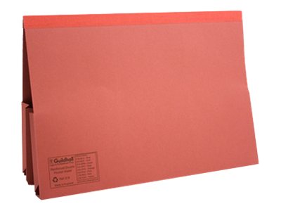 Guildhall Foolscap Document Wallet For Folio Capacity 360 Sheets Mottled Red