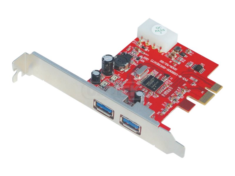 Unitek USB adapter PCIe USB 3.0 x Product shot Left-angle 79450