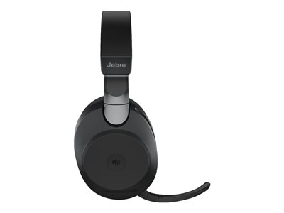 Jabra Evolve2 85 MS Stereo - Headset - fuld størrelse - Bluetooth -  trådløs, kabling - aktiv støjfjerning - 3,5 mm jackstik - støjisolerende -  sort - Certified for Microsoft Teams (28599-999-989) | Atea eShop | Erhverv