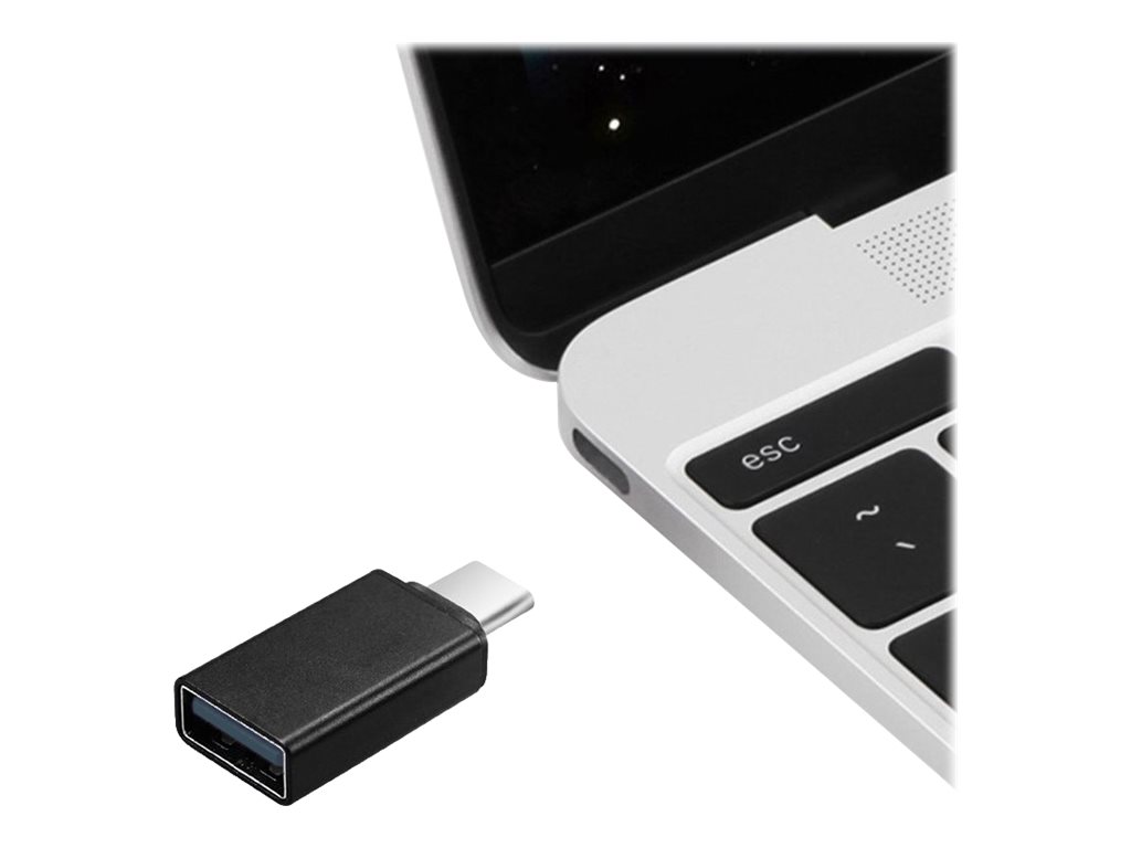 ADAPTER USB-C(M) 2.0->USB-A(F) CZARNY GEMBIRD