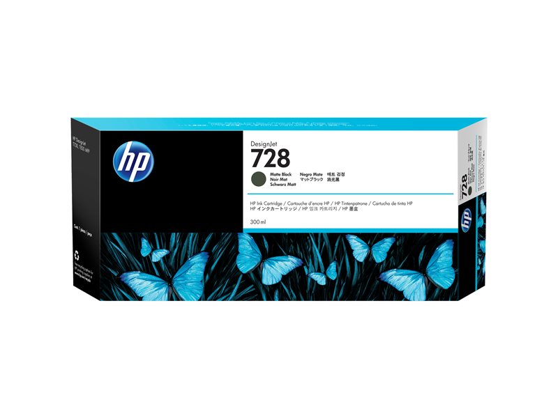HP 728 300-ml Matte Noir