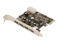 LogiLink USB 3.0 4-Port PCI Express Card USB-adapter PCI Express 2.0 x1 5Gbps