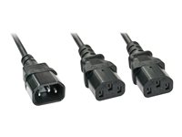 Lindy - power splitter - IEC 60320 C14 to power IEC 60320 C13 - 2 m