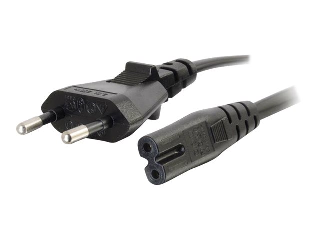 C2G Non-Polarised Power Cord - elektrický kabel - power IEC 60320 C7 do power CEE 7/7 - 2 m – foto 3