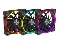 Alpenföhn Wing Boost 3 ARGB High Speed Fan 3-pack Sort 120 mm