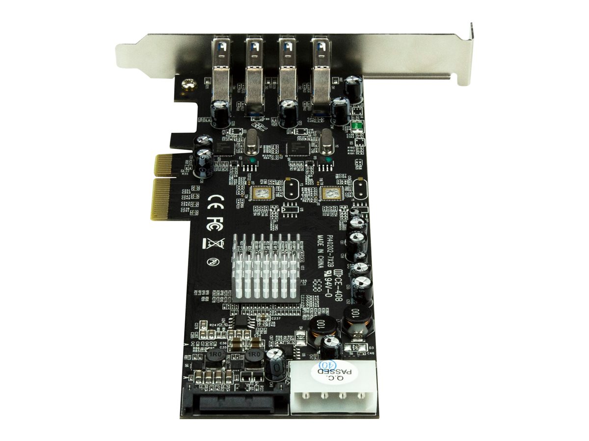 StarTech.com 4-Port USB 3.0 PCI Express Card Adapter - PCIe SuperSpeed USB 3.0 Expansion Card w/ 2 Dedicated 5Gbps Channels (PEXUSB3S42V) - USB adaptér - PCIe x4 - USB 3.0 x 4 – foto 2