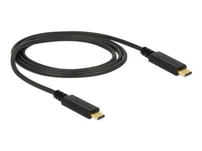 DELOCK Kabel USB 3.1 Gen2 C > C E-Marker 3A 1.0m schwarz - 83661