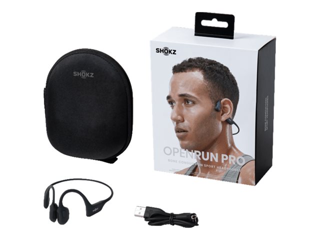 AfterShokz OpenRun Pro - headphones with mic - S810BK - Currys