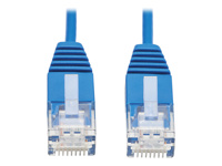 Eaton Tripp Lite Series Cat6a 10G Molded Ultra-Slim UTP Ethernet Cable (RJ45 M/M), Blue, 1 ft. (0.31 m)