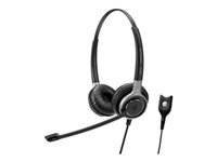 EPOS IMPACT SC 660 - Headset - on-ear - wired - Easy Disconnect - black with silver