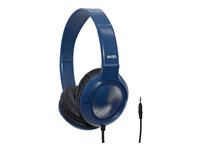 AVID AE-54 Headphones full size wired 3.5 mm jack blue (pack of 40)