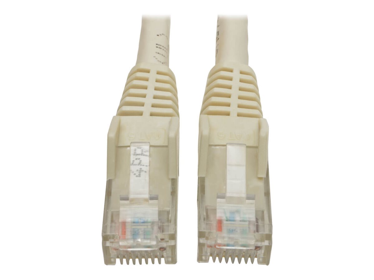 Eaton Tripp Lite Series Cat6 Gigabit Snagless Molded (UTP) Ethernet Cable (RJ45 M/M), PoE, White, 8 ft. (2.43 m)