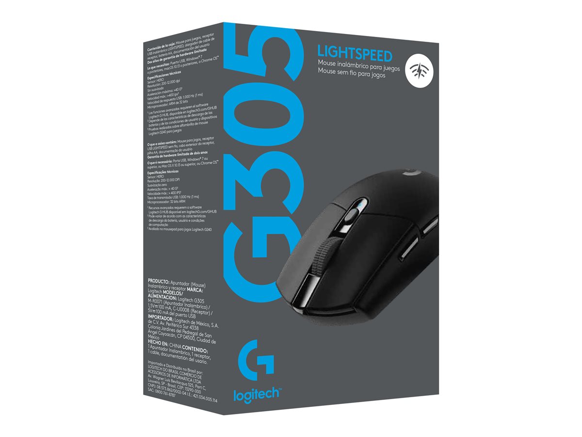LOGI G305 Recoil Gaming Mouse BLACK EWR2