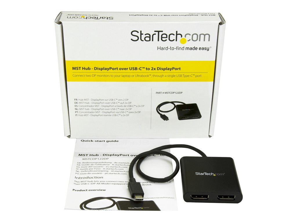 StarTech.com Câble USB Type-C vers DisplayPort 1.4 (bidirectionnel)