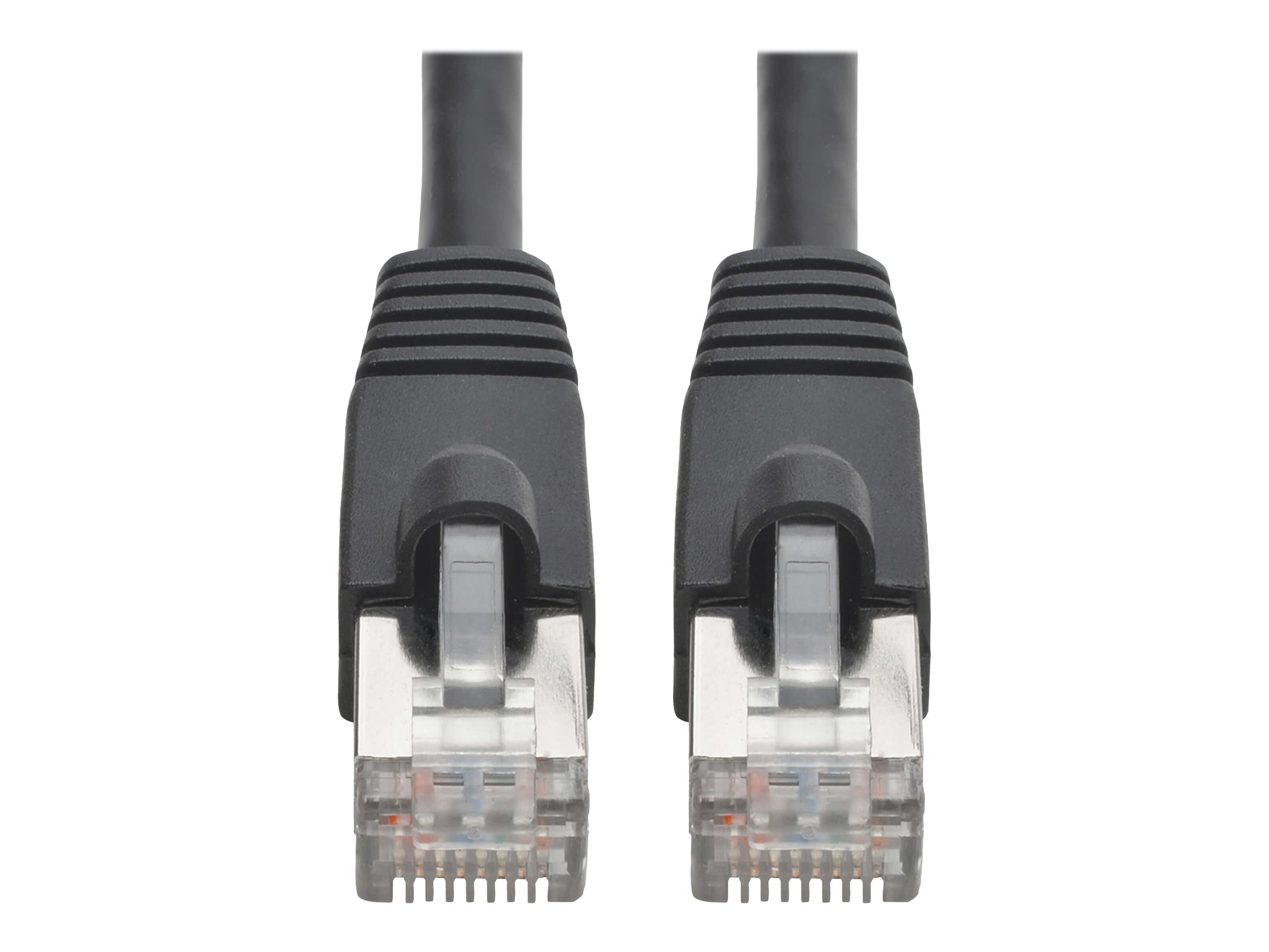 Eaton Tripp Lite Series Cat6a 10G Snagless Shielded STP Ethernet Cable (RJ45 M/M), PoE, Black, 30 ft. (9.14 m)