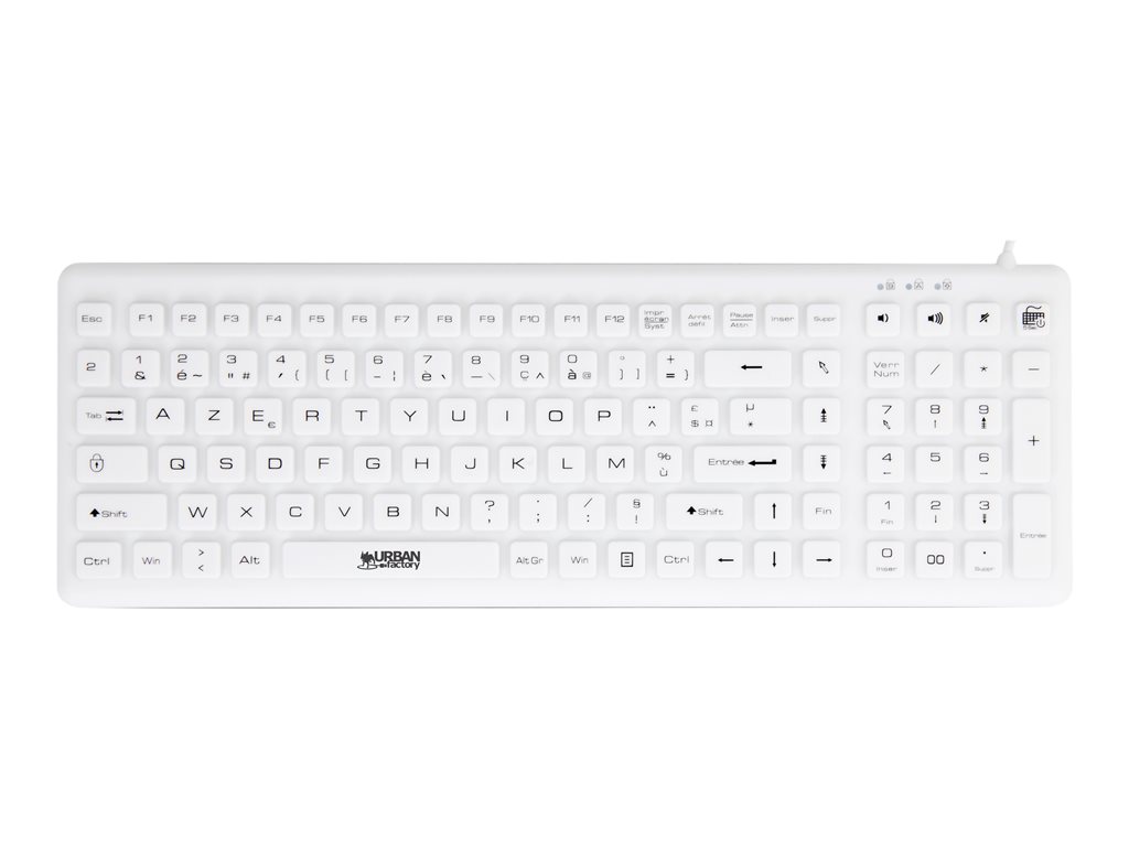 URBAN FACTORY USB wired keyboard ABS