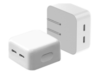 Axiom - Adaptateur secteur - 35 Watt - 2 connecteurs de sortie (24 pin USB-C) 