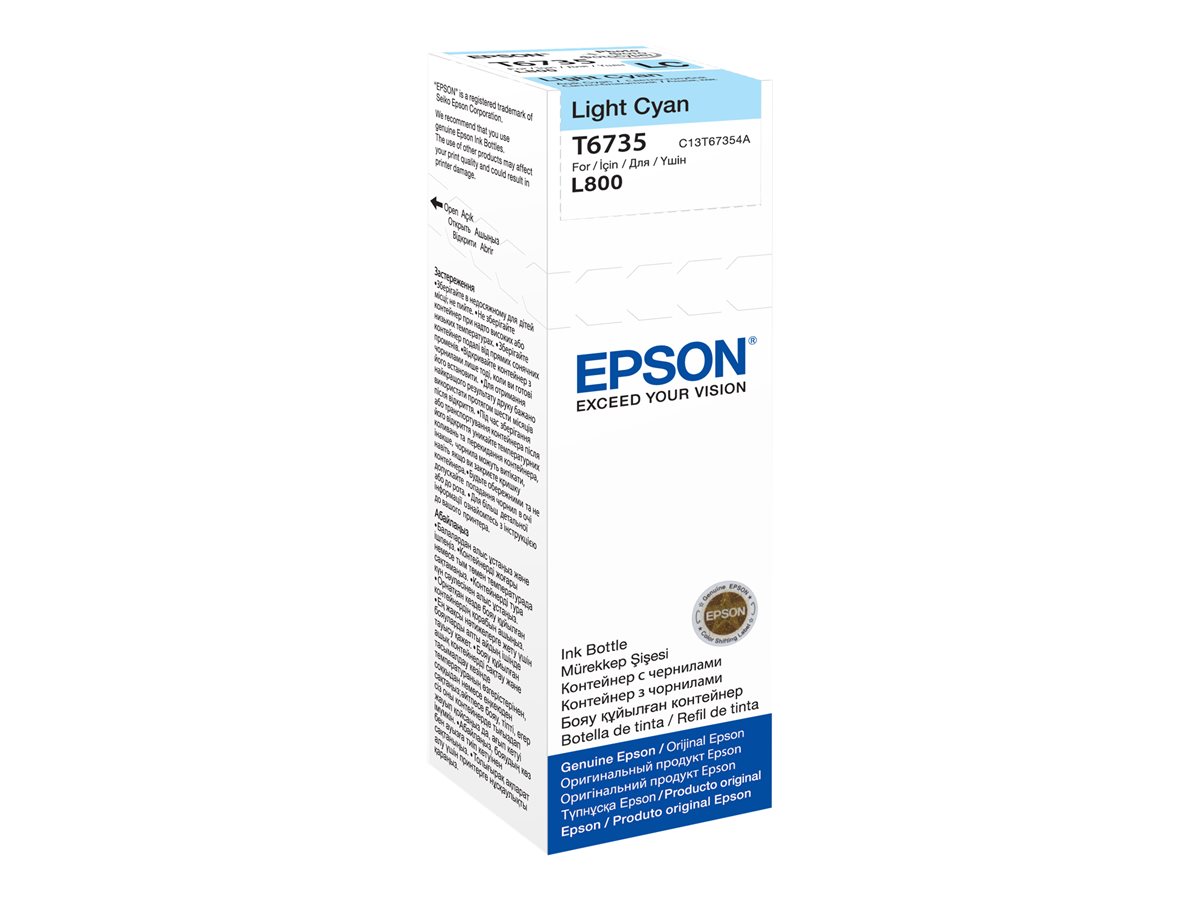 Consumabile - cerneală - Epson C13T67354A T6735 Light Cyan, 70 ml – Cerneală Originală
