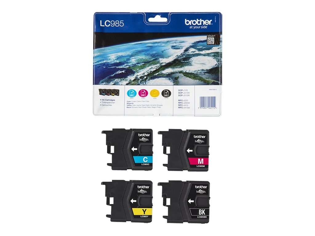 BROTHER Pack blister de 4 carto
