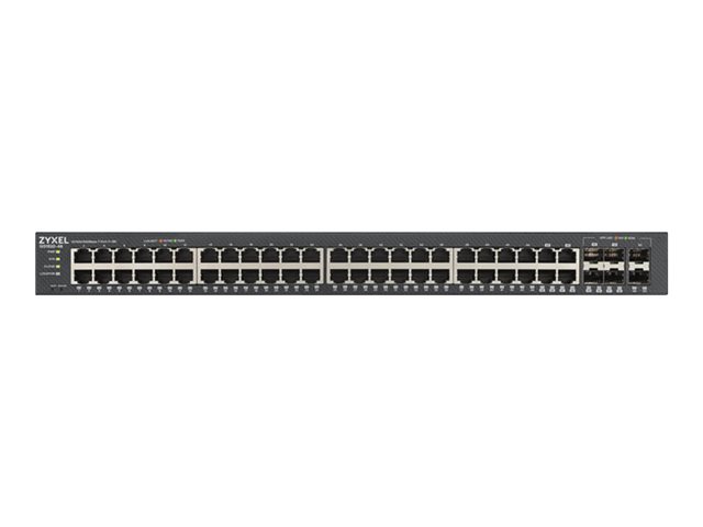 Zyxel GS1920-48v2 - Commutateur - intelligent - 48 x 10/100/1000 + 4 x SFP Gigabit combin + 2 x Gigabit SFP - Montable sur rack