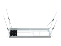 Epson SpeedConnect Above Tile Suspended Ceiling Kit (ELPMBP04) - Mounting component (4 concrete anchors, suspended ceiling tile, 4 wood eyebolts, chrome trim ring, 4 x 25' flexible cables) - for projector - white - ceiling mountable - for BrightLink 436, 536; PowerLite 10X, 20XX, 21XX, 22XX, 97X, 980, 990, E20, S39, W39