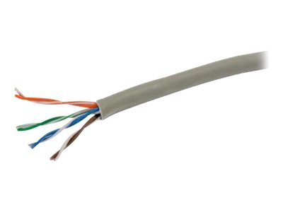 C2G 500ft Cat6 Bulk Ethernet Network Cable-Solid UTP-Riser CMR Gray TAA