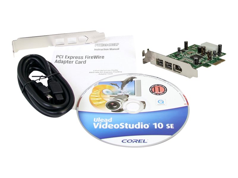 StarTech.com Carte PCIe 3x FireWire 1394 - 1x a 2x b