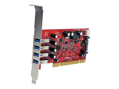LP 4-Port SuperSpeed USB 3.0 PCIe Card - Quad Core
