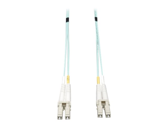 Tripp Lite 10M 10Gb Duplex Multimode 50/125 OM3 LSZH Fiber Patch Cable LC/LC Aqua 10 Meters