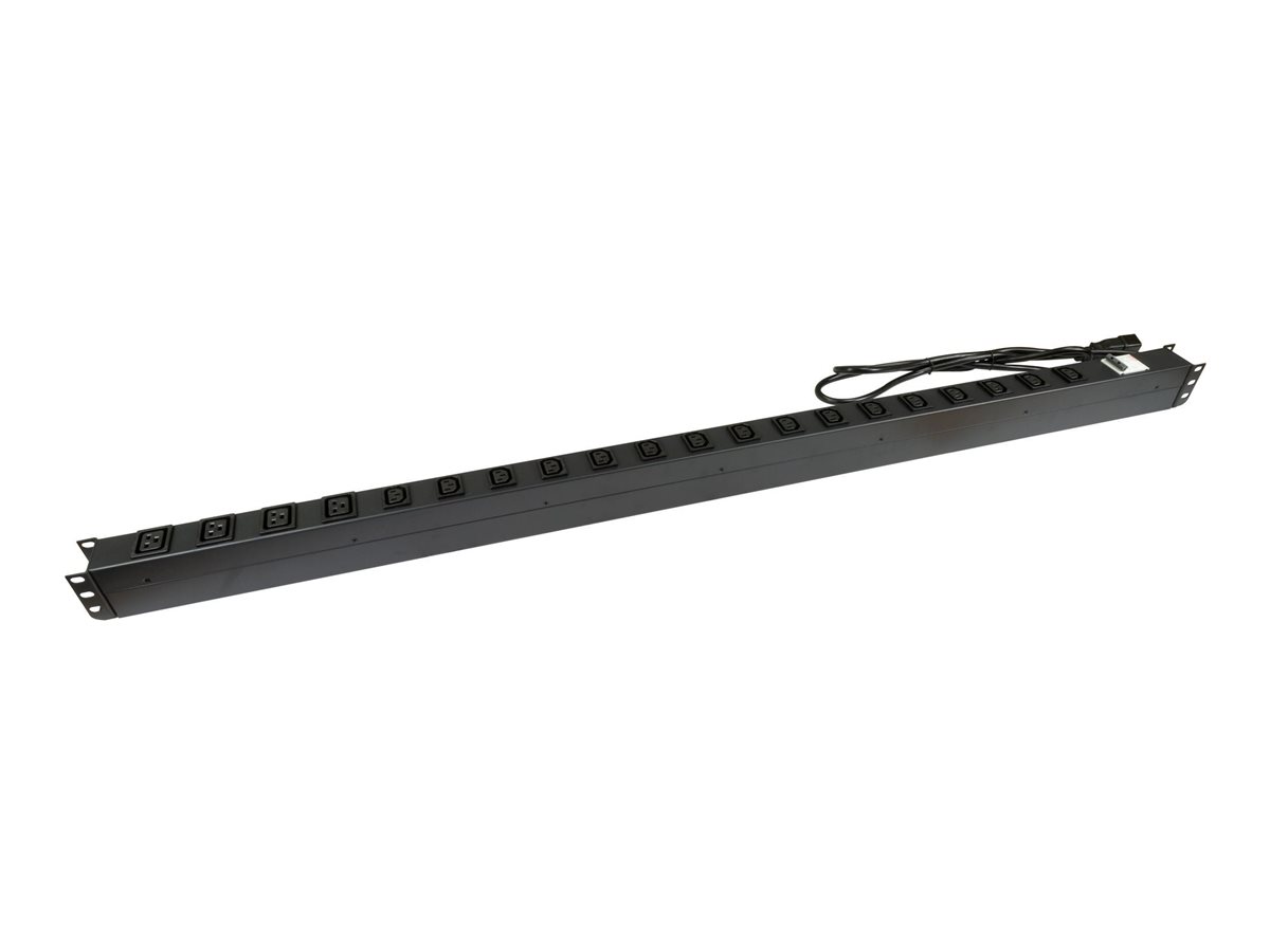 Dynamix power distribution strip vertical power rail (10A) with Product shot Right-angle 79850