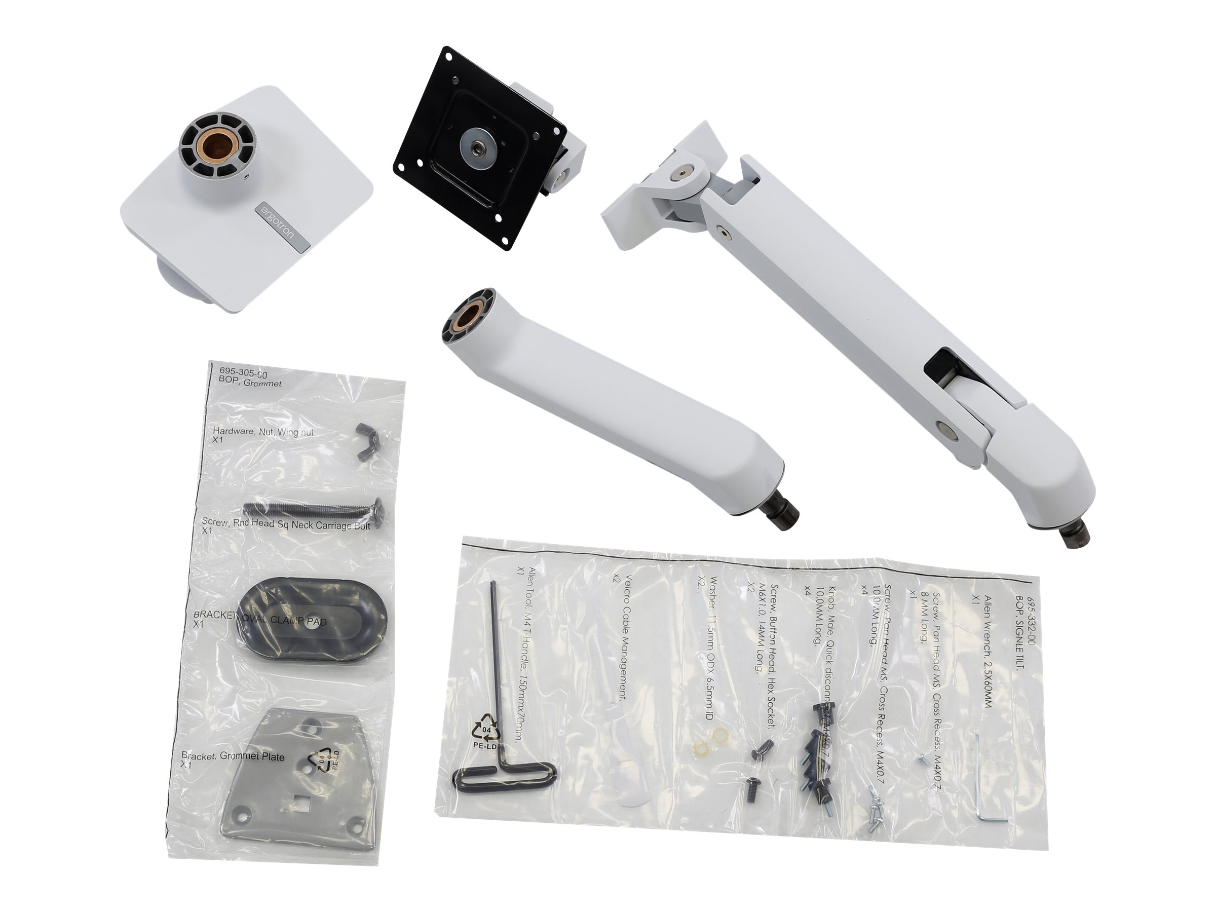 Ergotron HX mounting kit Constant Force Technology for LCD display/ curved LCD display What's in the box Multi-angle 78067